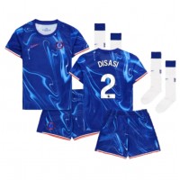 Chelsea Axel Disasi #2 Fußballbekleidung Heimtrikot Kinder 2024-25 Kurzarm (+ kurze hosen)